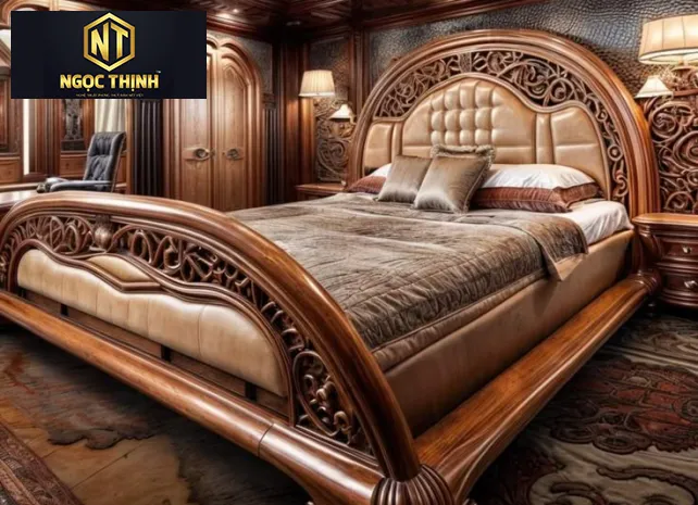 GIƯỜNG NGỦ GỖ GIÁ TỐT NGỌC THỊNH - GNG07